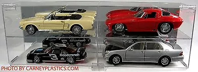 Model Diecast Display Case 1/18th Scale 4 Car Horizontal • $85