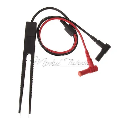 SMD 10mm Inductor Test Clip Probe Tweezer For Resistor Multimeter Capacitor New • $3.54