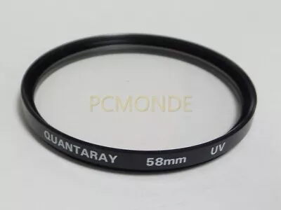 Quantaray 58mm Multi-Coated Glass UV Filter - Made In Japan - Grade A (S232552) • $49.99