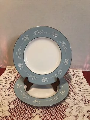 Vintage Minton Of England-Turquoise Cameo-7 1/2” Salad Plates-Set Of 2 • $12.99