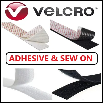 £89.95 • Buy VELCRO® Brand HOOK And LOOP SELF ADHESIVE VELCRO & SEW ON VELCRO Sticky Strips