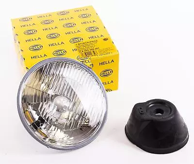 Genuine Hella 7  Inch Halogen H4 Flat Lens Headlamp Headlight 1L6002395261 • $67.67