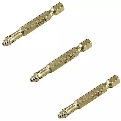 3 X Wiha Diamond 50mm PZ1 Pozi No1 PZ 1 Screwdriver Bit Pozidriv • £6.99