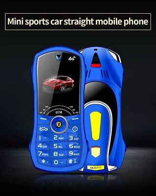 Mini Car Model Mobile CellPhone 1.8in Screen 2G GSM Dual SIM Unlocked LED Light • $37.10