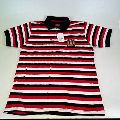 £7.99 • Buy Wigan Warriors Rugby League Striped Polo Shirt Size Mens M - New Old Stock