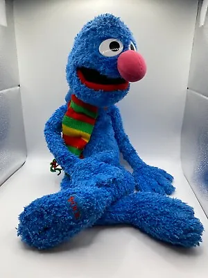 2004 Grover Sesame Street Stuffed Plush Toy 24” Blue With Scarf • $25