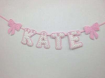 £2.75 • Buy PERSONALISED BOY-GIRL BABY GIFT NAME BUNTING/BANNER FABRIC LETTERS  Per Letter  