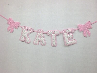 £2.75 • Buy PERSONALISED BOY-GIRL BABY GIFT NAME BUNTING/BANNER FABRIC LETTERS  Per Letter  