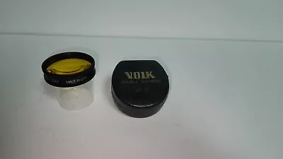 Used Volk 20D Double Aspheric Yellow Tinted Lens W/case • $195