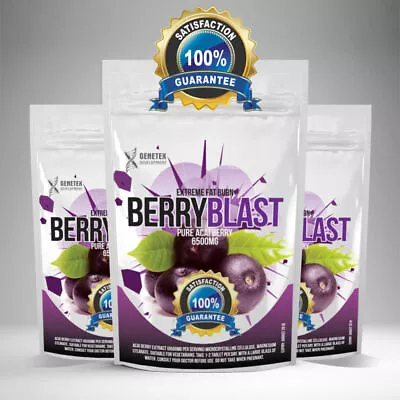 £9.99 • Buy Acai Berry 6500mg High Strength Tablets Weight Loss Slimming Aid Diet Fat Burner