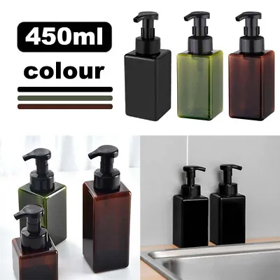 450ml Shower Gel Hand Sanitizer Liquid Foaming Bottle Soap Dispenser Container • £5.39