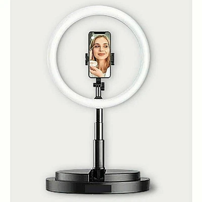 $38.69 • Buy Adjustable Stand Phone Holder LED Ring Light Selfie Stream Photo Makeup Lamp