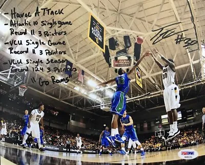 Troy Daniels VCU Rams Autographed 8x10 With Career Inscriptions ***PSA ITP*** • $49.99