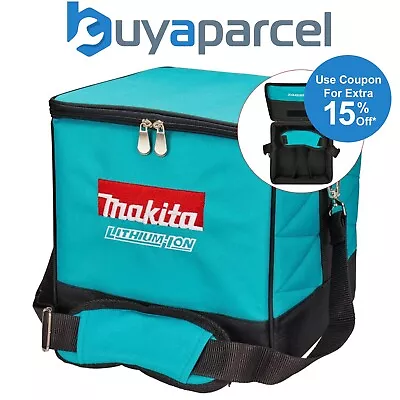 Makita 30cm Blue Canvas Nylon Cube Bag Tool Bag Toolbox Toolbag + Shoulder Strap • £15.99