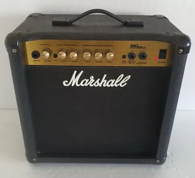 MARSHALL MG15CD 45Watts COMBO GUITAR AMPLIFIER ELECTRIC GUITAR & BASS WORKING !! • £60