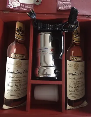 Vintage Portable Travel Bar In Suitcase Canadian Club-By Sovereign *NEW* • $52