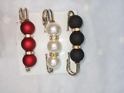£2.49 • Buy Fashion 3 Pcs Crystal Pearl Clothes Pins Brooch Set Women Pants Buckle Jewelry
