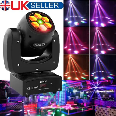 £82.99 • Buy 100W 6LED Bee Eye Laser Moving Head DMX Beam Stage Light RGBW Gobo Spot DJ Disco