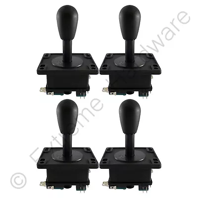 £34.99 • Buy 4 X Happ Style American Bat Top Arcade Joystick 4/8 Way (Black) JAMMA MAME Pi