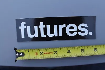 Futures Surfboard Fins Thruster Quad Black White OG V51B Vintage Surfing STICKER • $14