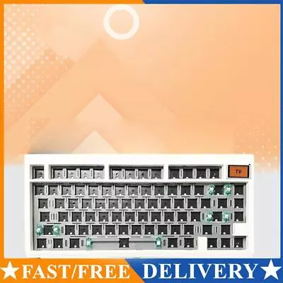 GMK81 RGB Mechanical Keyboard Kit Wired Keyboard 81 Keys Keyboard (White) • $110.87