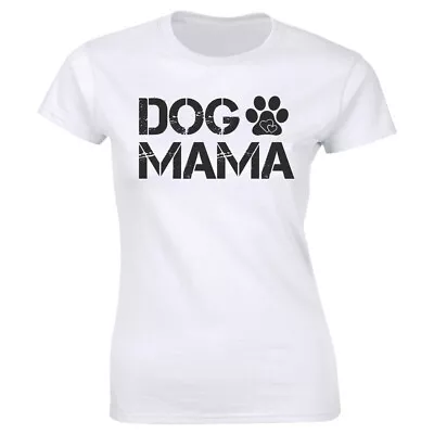 Dog Mama With Dog Paw And Heart Images T-Shirt For Women • $12.10