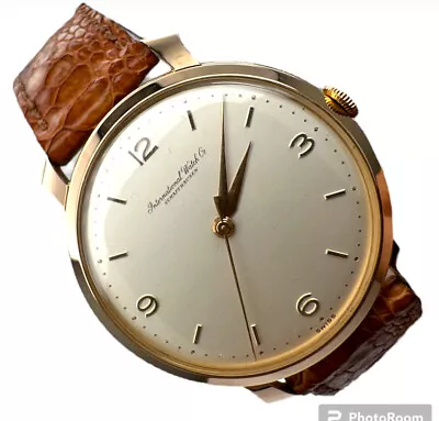 Vintage IWC Schaffhausen International Watch Co 18k Rose Gold Manual Watch • $2495.91