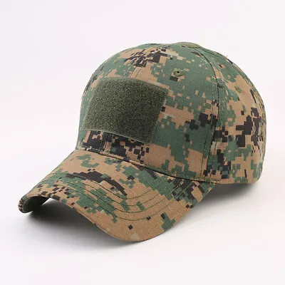 Camouflage Baseball Cap Army Hat Outdoor Military Sports Travel Leisure Caps • £6.83