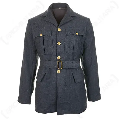 WW2 British RAF Service Dress Tunic With Gold RAF Buttons And Matching Belt • £110.95