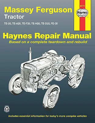Massey Ferguson Tractor Workshop Repair Manual 60775 • $59.50