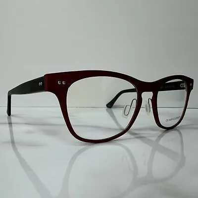 Oliver Goldsmith Tide Matte Metal Red Black Glasses Frames OLI038-04 Eyeglasses • £58.99