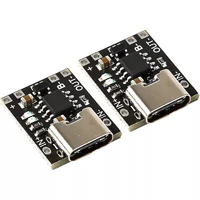 2pcs Smallest Type C Lithium Battery Charging Module Protection Board 3.7V 4.2V • $3.69