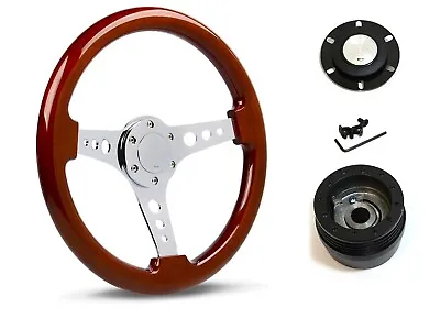 SAAS Steering Wheel SW506CR & Boss For Mazda RX2 RX3 RX4 RX5 1970-1985 • $221