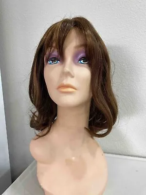 Medium Straight Flipped End Bangs Full Human Hair Wig - Jade • $83.99