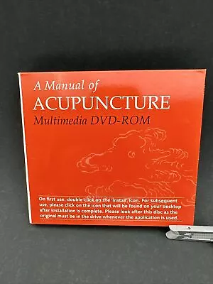 A Manual Of Acupuncture Peter Deadman Multimedia DVD-Rom (v1.2)(v1.1) 2 DVD • $85