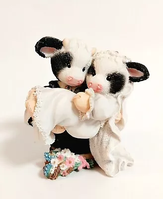 Marys Moo Moos I’ll Never Love An-Udder 1995 Enesco Bride Groom Cow Figurine  • $14.95