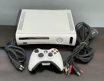 Microsoft XBox 360 White Video Game Console Gaming System HDMI 4GB Bundle Tested • $74.95