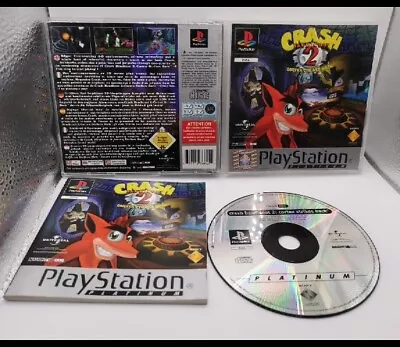 CRASH BANDICOOT 2 Cortex Strikes Back Sony PlayStation 1 PS1 No Scratches PAL • £19.99