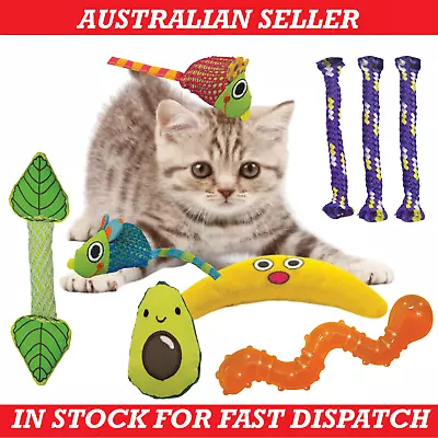 Cat Chew Toy Catnip Toys Dental Health Kitten Pet Toy Fun Interactive Bulk AU • $7.99