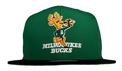 Mitchell & Ness NBA Milwaukee Bucks HWC '68 Core Basic Snapback Hat Cap New • $24.99