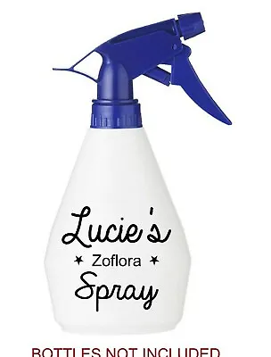 £2.75 • Buy Personalised Zoflora, Mrs Hinch Bottle Name Stickers For Spray Bottle, Cleaning