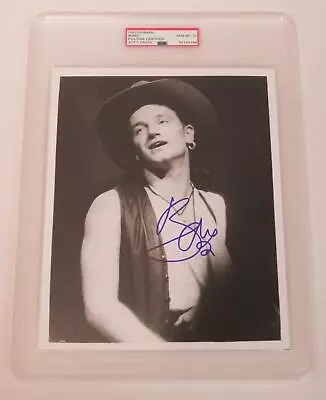 Bono U2 Signed Autograph 8x10 Photo Slab JSA PSA 10 Auto • $999.99