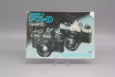 Yashica FX-D Quartz Instructions / Manual (0876) • £5