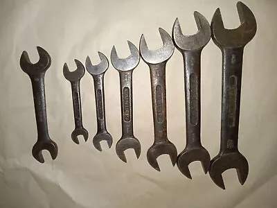 Vintage Dunlap Wrench Set (U.S.A.) Six Wrench Set Plus (1) Extra Wrench US.A. • $25