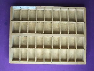 Letterpress Printing Adana SMALL WOODEN 36 Division TYPECASE With Chipboard Inst • £6