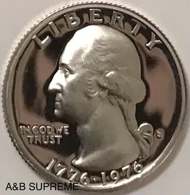 1976 S Washington Quarter Dollar Clad Gem Proof Bicentennial • $7.89