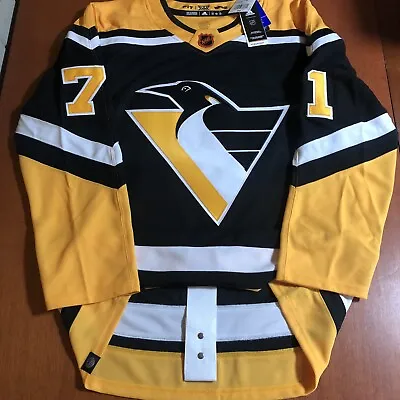 $350 • Buy Adidas Evgeni Malkin Pittsburgh Penguins Reverse Retro 2.0 NHL Jersey Black 52