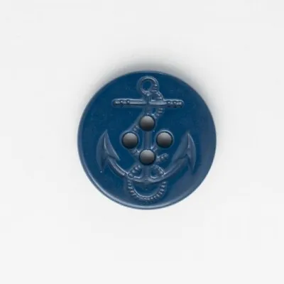Nautical Ships Anchor Moulded Button Plastic 4 Hole Child Craft Sewing • £15.75