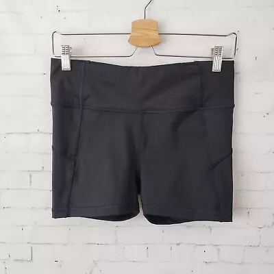 Athleta Velocity 3  Inch Shorts Size Small Black Biker Active Volleyball Cheer • $21.99