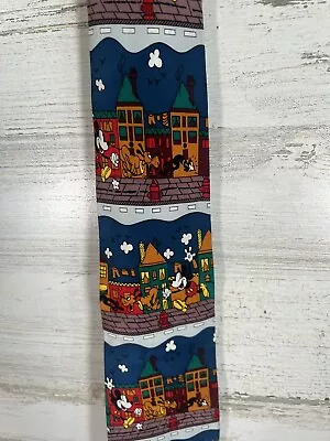 Vintage Disney Mickey Mouse And Pluto Christmas Holiday Tie Men Balancine Inc • $7.99